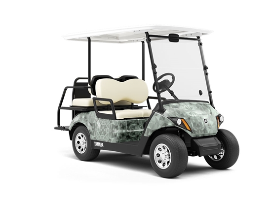 Grey Skies Tile Wrapped Golf Cart