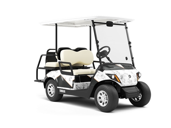 Black Touch Tile Wrapped Golf Cart