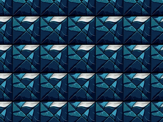 Blue Square Tile Vinyl Wrap Pattern