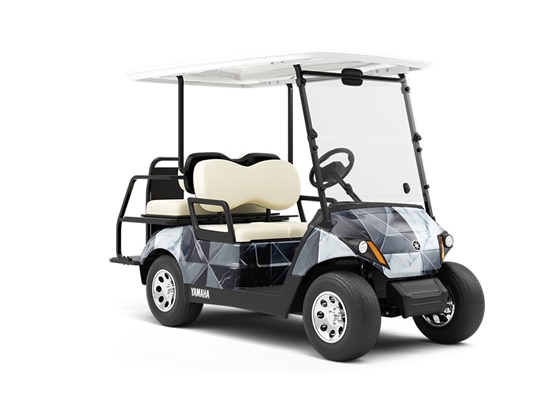 Checkerboard Deviations Tile Wrapped Golf Cart