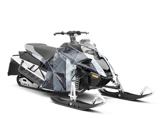 Checkerboard Deviations Tile Custom Wrapped Snowmobile