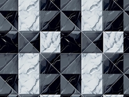 Checkerboard Deviations Tile Vinyl Wrap Pattern