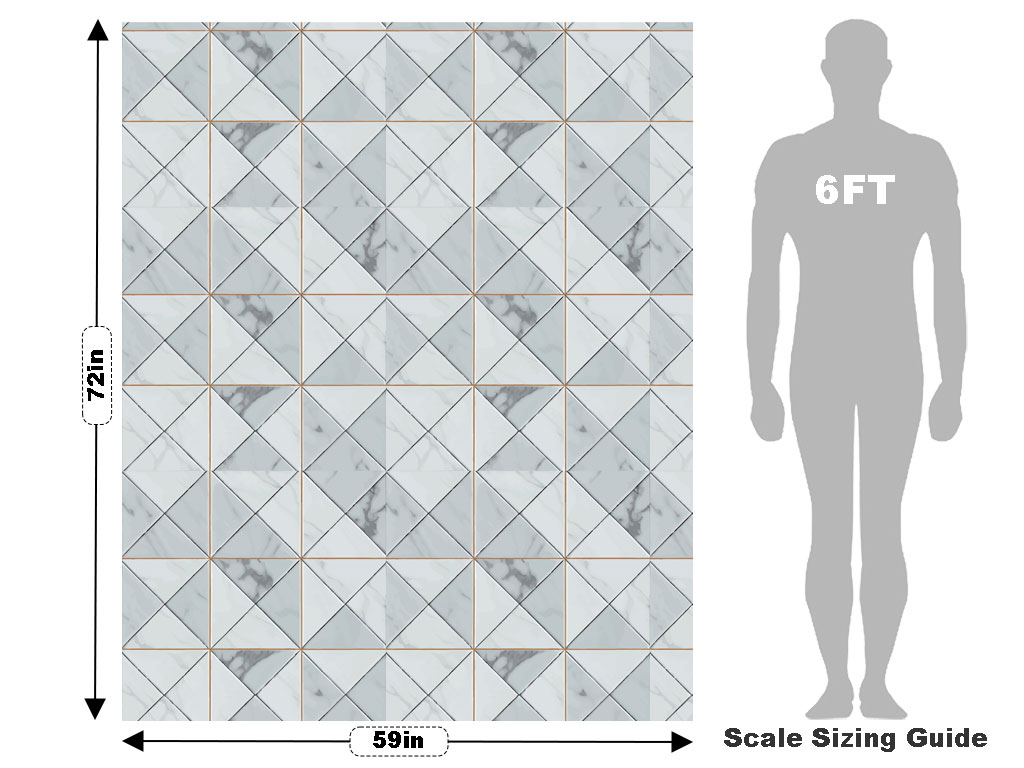 Grey Diamonds Tile Vehicle Wrap Scale