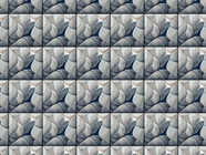 Grey Square Tile Vinyl Wrap Pattern