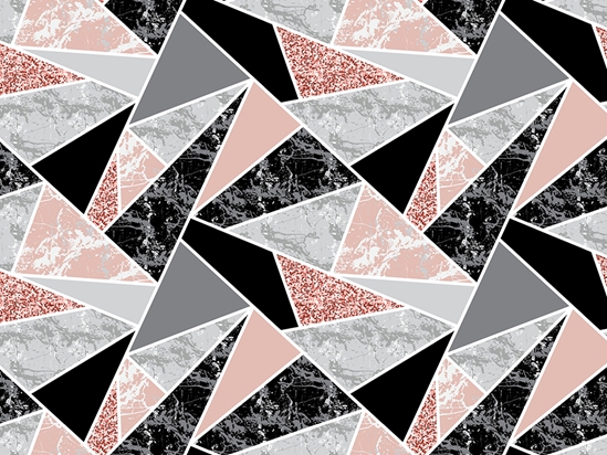 Pink Triangles Tile Vinyl Wrap Pattern