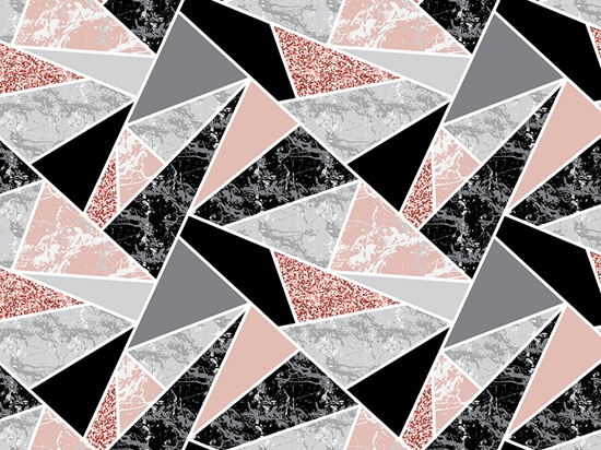 Pink Triangles Tile Vinyl Wrap Pattern