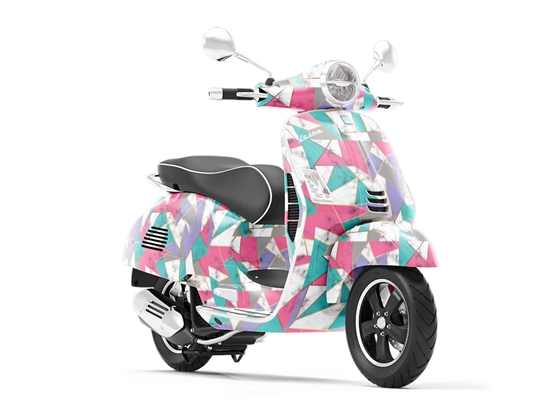 Saturated Shards Tile Vespa Scooter Wrap Film