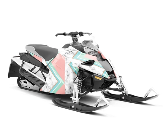 Western Facing Tile Custom Wrapped Snowmobile