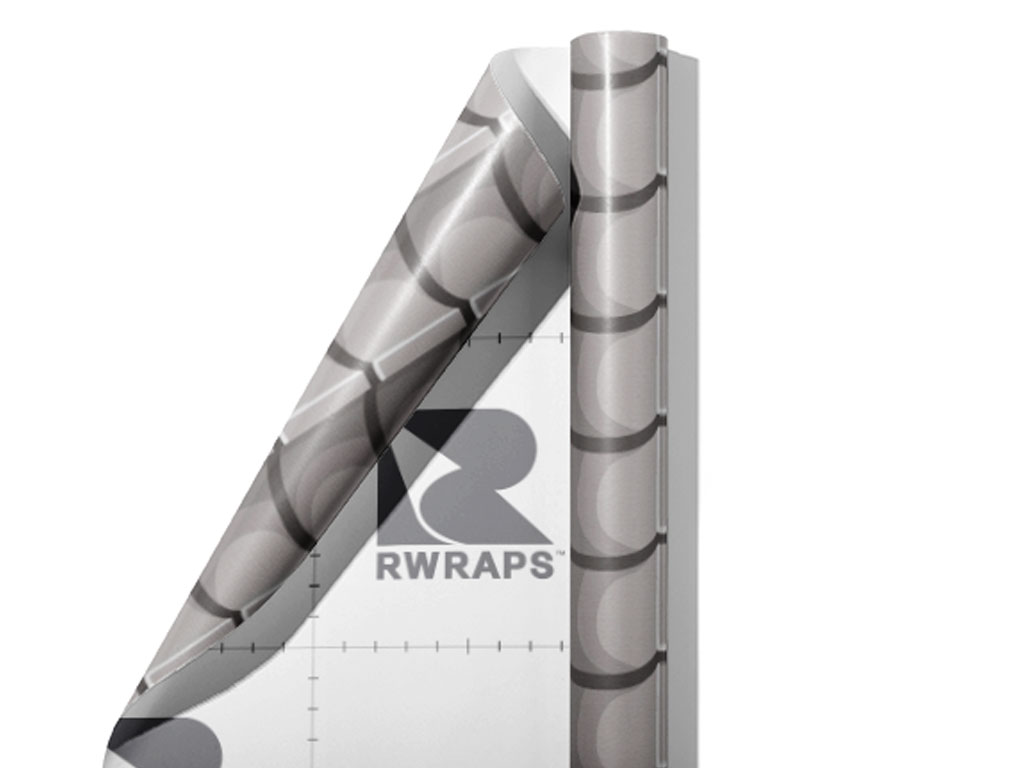 Grey Lipped Tile Wrap Film Sheets