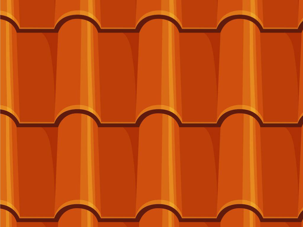Orange Clay Tile Vinyl Wrap Pattern