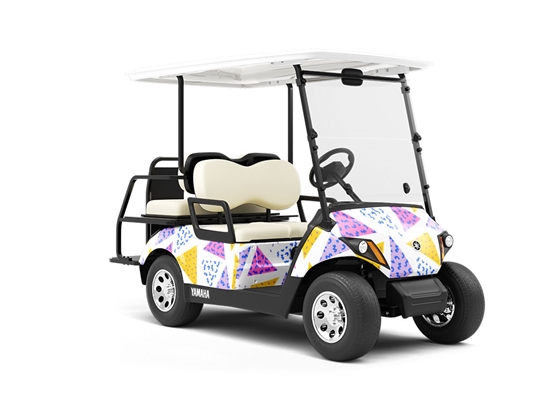 Memphis Tile Wrapped Golf Cart