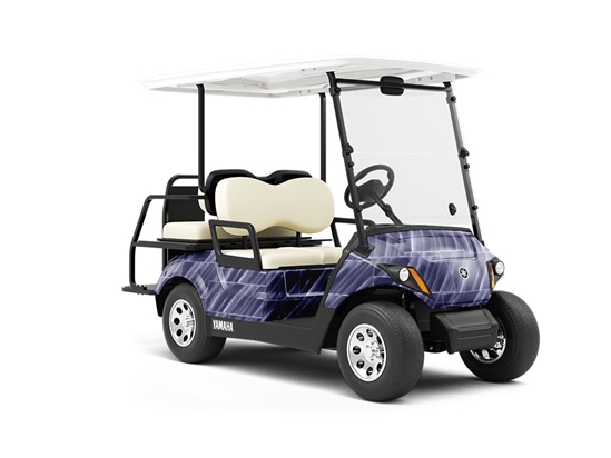 Navy Tile Wrapped Golf Cart