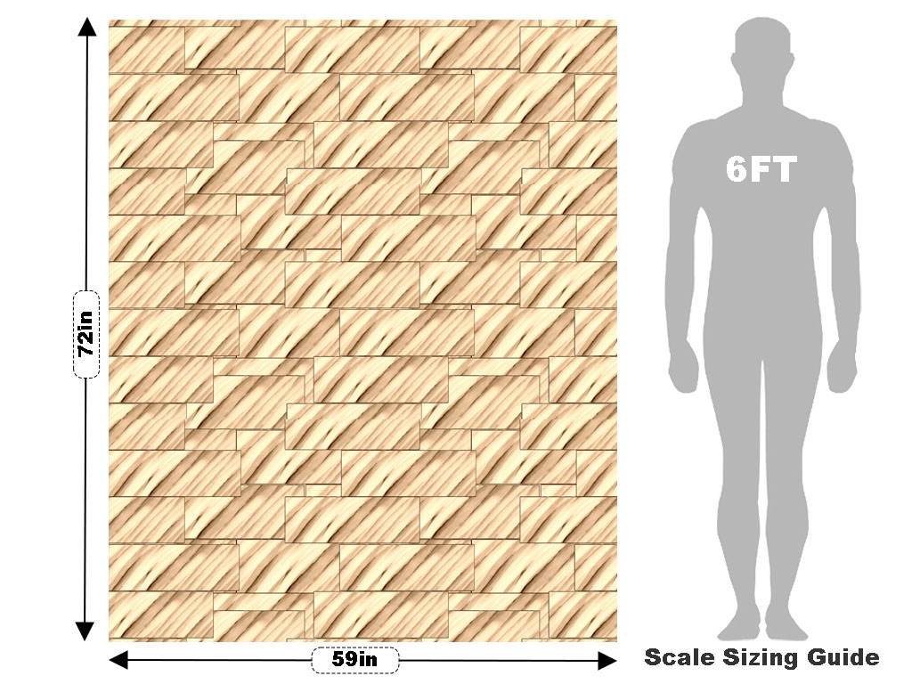 Sand Tile Vehicle Wrap Scale