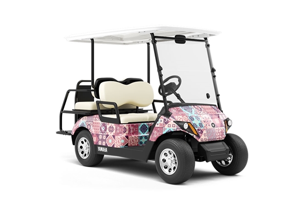 Spring Fever Tile Wrapped Golf Cart