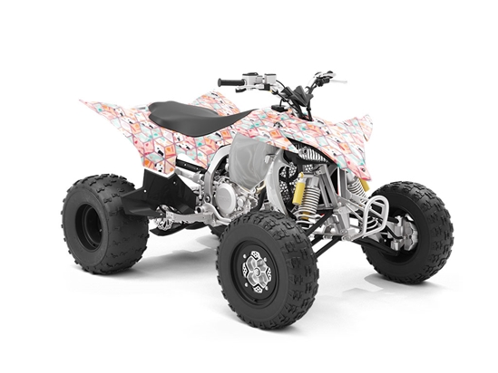 Pink Cube Tile ATV Wrapping Vinyl