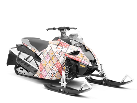 Pink Tile Custom Wrapped Snowmobile