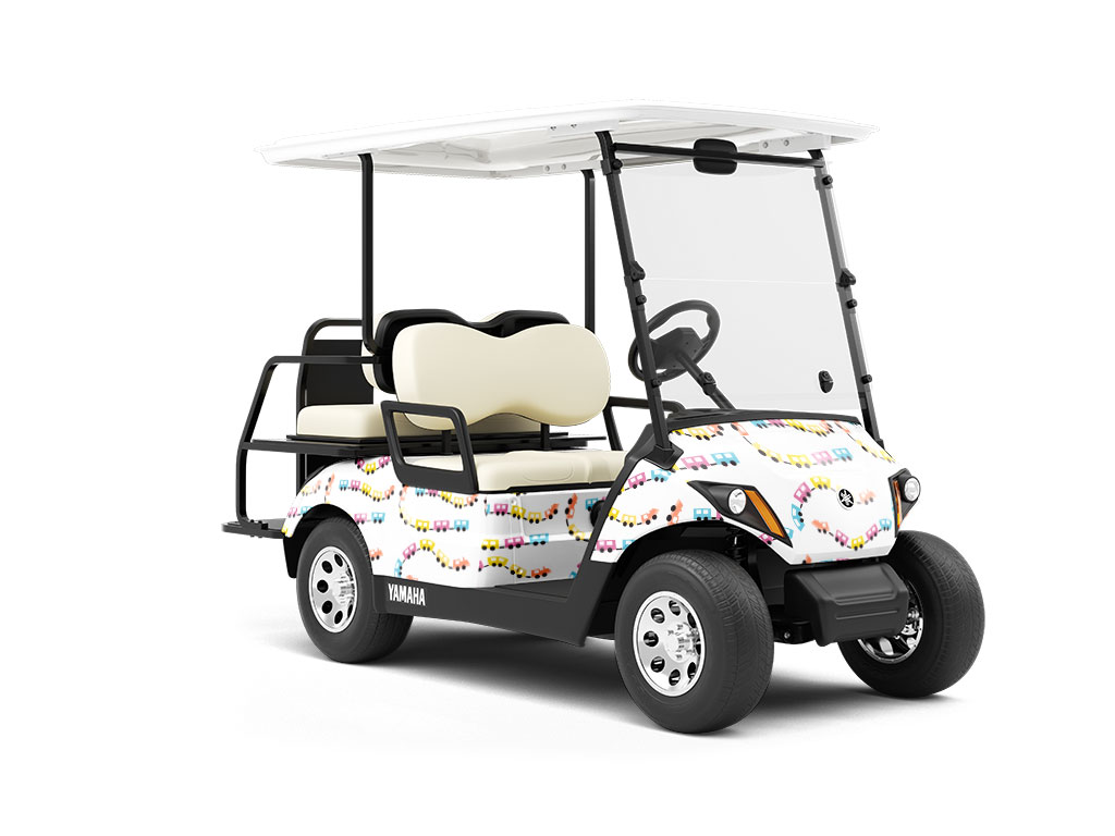 All Aboard Toy Room Wrapped Golf Cart