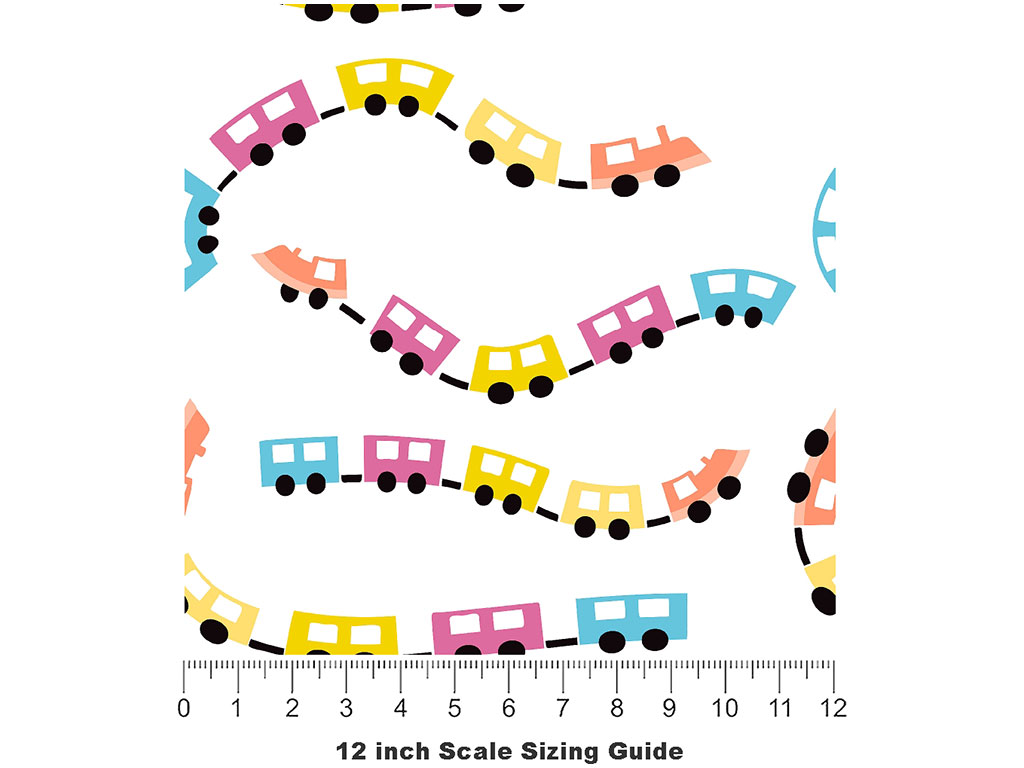 All Aboard Toy Room Vinyl Film Pattern Size 12 inch Scale
