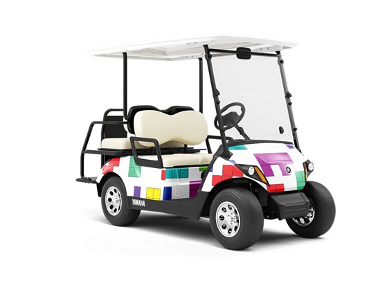 Brick Build Toy Room Wrapped Golf Cart
