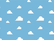 Cloudy Skies Toy Room Vinyl Wrap Pattern