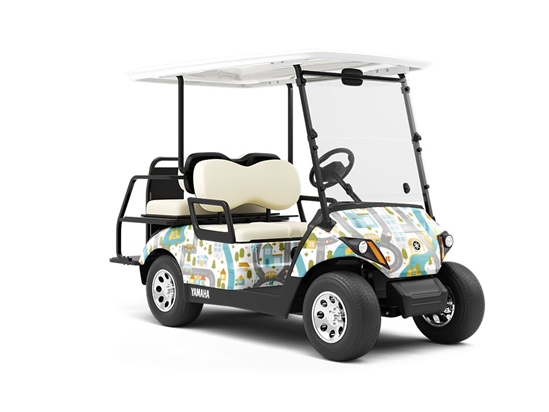Local Roads Toy Room Wrapped Golf Cart