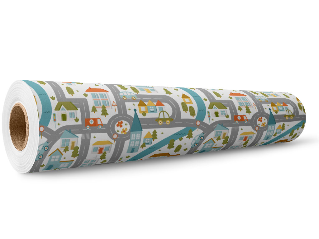 Local Roads Toy Room Wrap Film Wholesale Roll