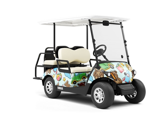 Playroom Fun Toy Room Wrapped Golf Cart