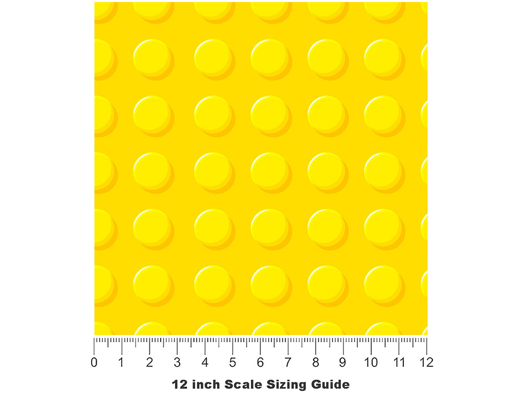 Yellow Brick Toy Room Vinyl Film Pattern Size 12 inch Scale