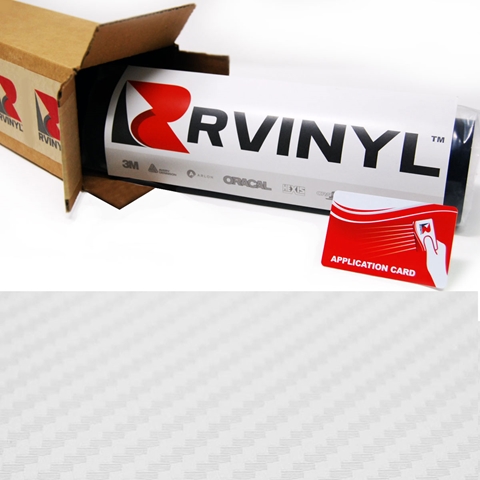 Rwraps™ 3D Carbon Fiber Vinyl Wrap Film - Transparent (Discontinued)