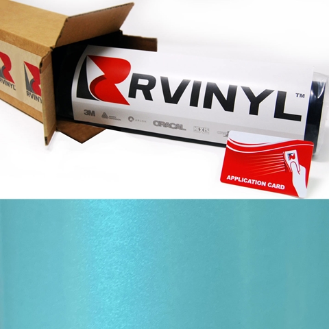 Rwraps™ Satin Vinyl Wrap Film - Metallic Turquoise