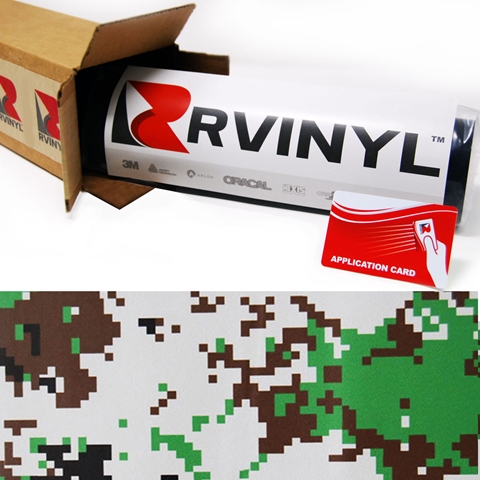 Rwraps™ Camouflage Vinyl Wrap Film - Urban Digital