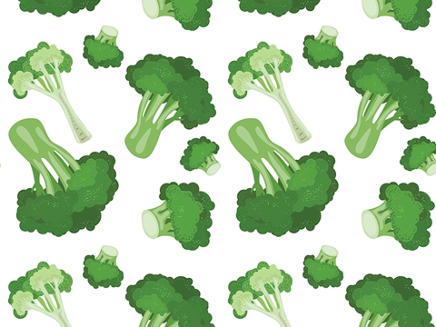 Rwraps™ Broccoli Vegetable Print Vinyl Wrap Film - Broccolini Bonanza
