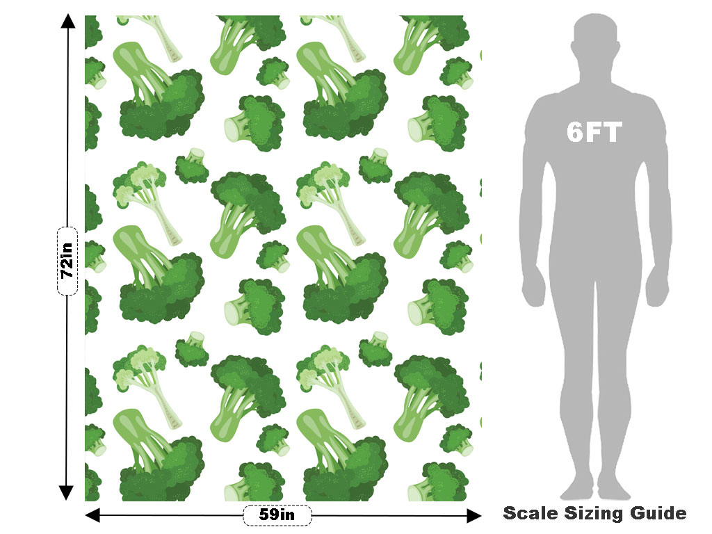 Broccolini Bonanza Vegetable Vehicle Wrap Scale