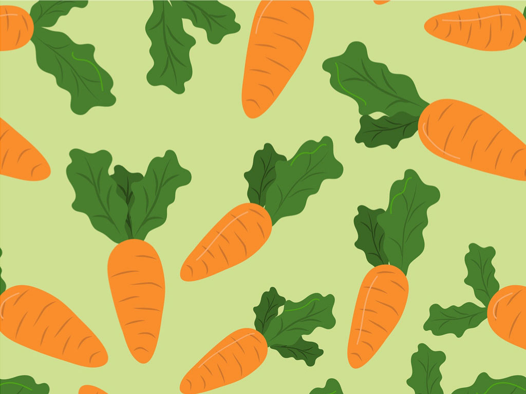 Rwraps™ Carrot Vegetable Print Vinyl Wrap Film - Darling Danvers