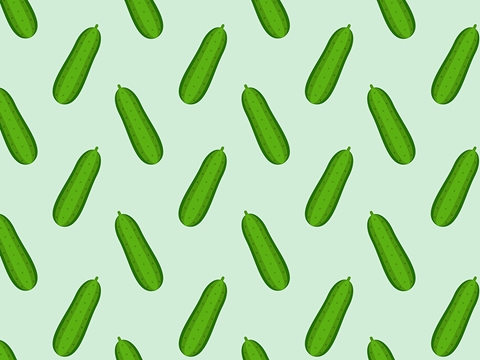 Rwraps™ Cucumber Vegetable Print Vinyl Wrap Film - Munching Muncher
