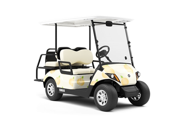 White Grano Vegetable Wrapped Golf Cart