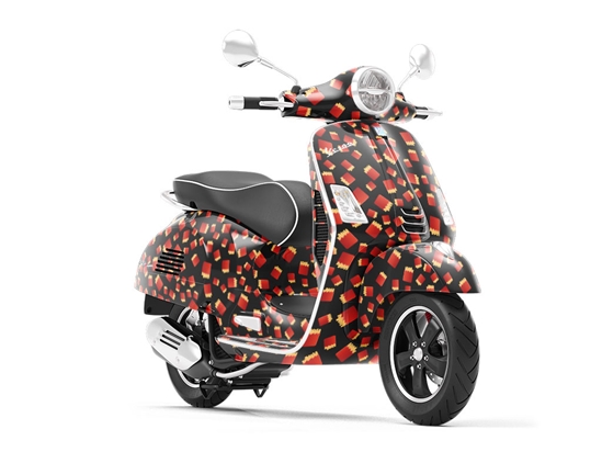 Perfect Side Vegetable Vespa Scooter Wrap Film