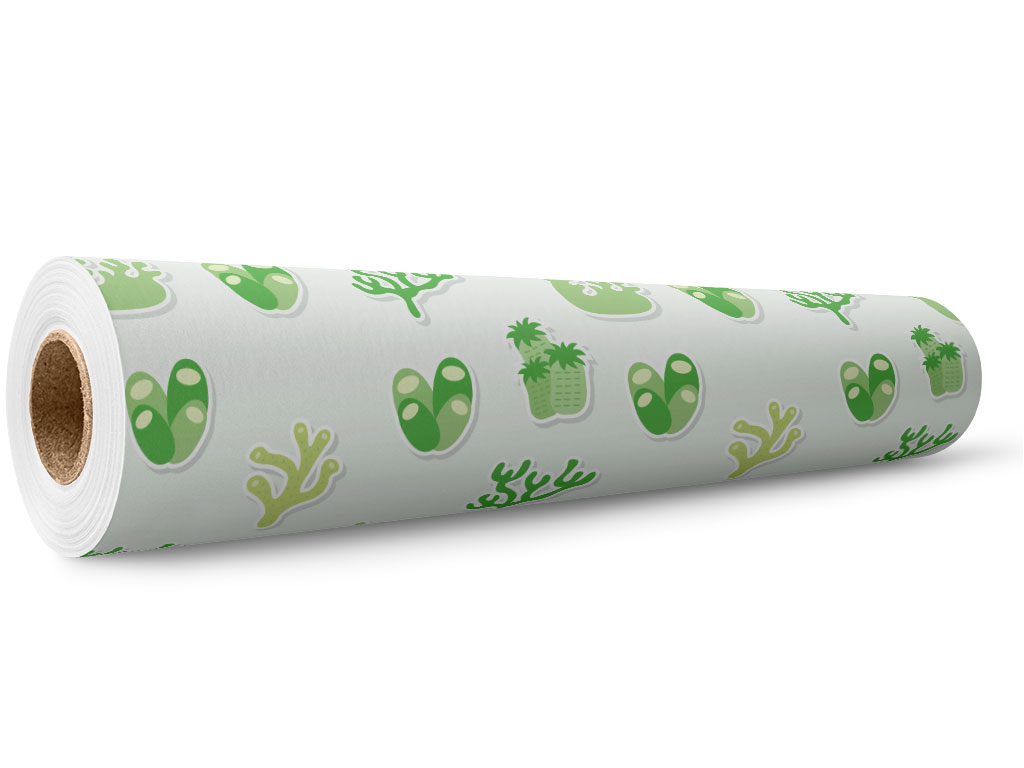 Green Corals Water Wrap Film Wholesale Roll