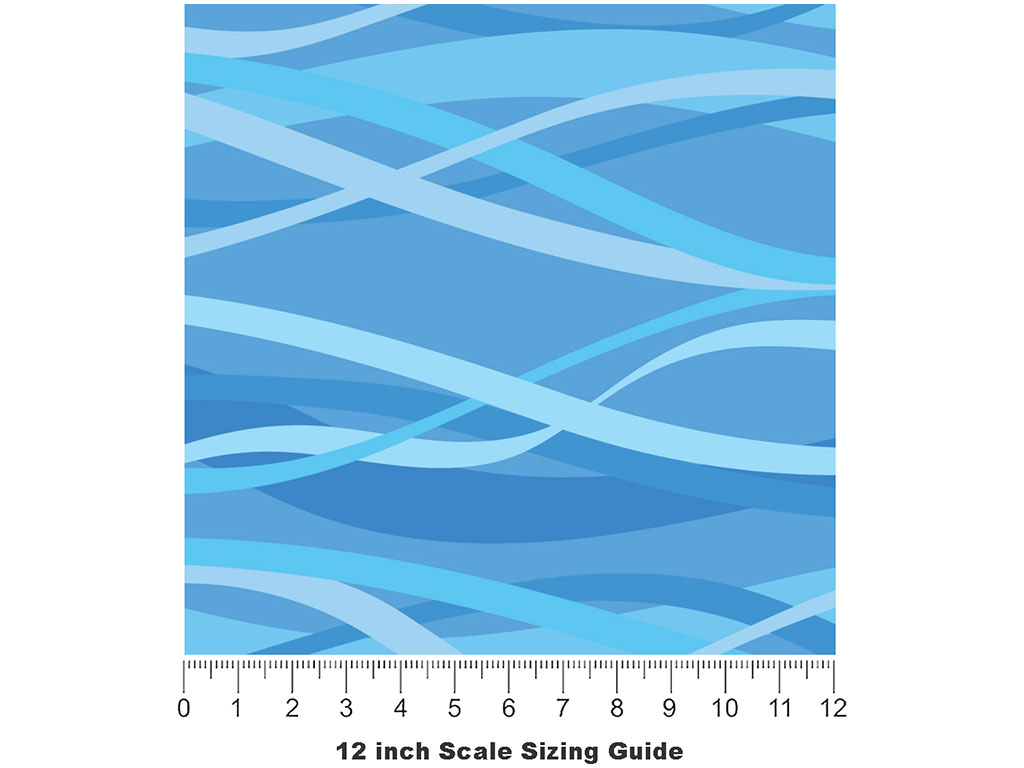 Happy Swimming Water Vinyl Film Pattern Size 12 inch Scale