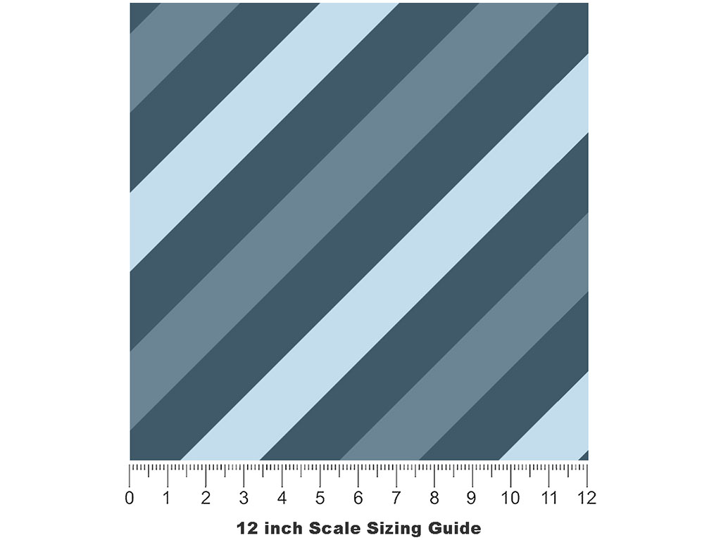 Sea Stripes Water Vinyl Film Pattern Size 12 inch Scale