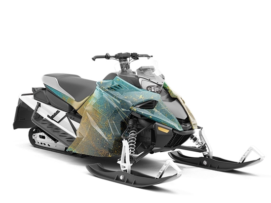 Smooth Flow Water Custom Wrapped Snowmobile