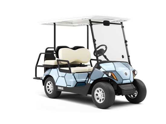 Watery Tiles Water Wrapped Golf Cart