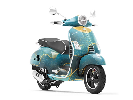Whining Waves Water Vespa Scooter Wrap Film