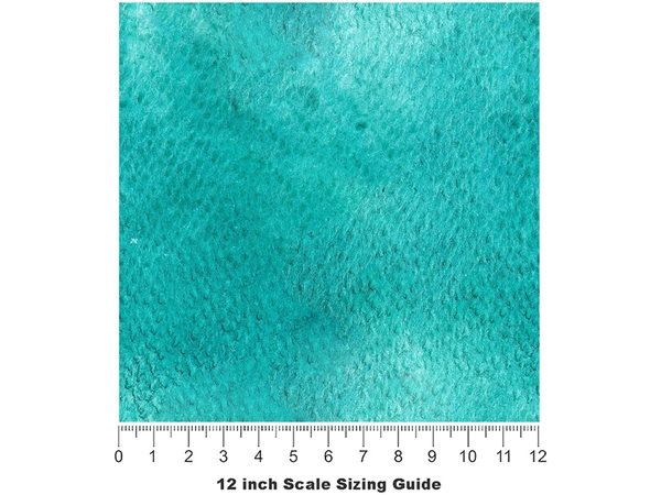 Teal Tang Watercolor Vinyl Film Pattern Size 12 inch Scale
