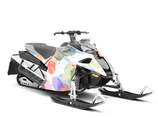 Getting Through It Watercolor Custom Wrapped Snowmobile