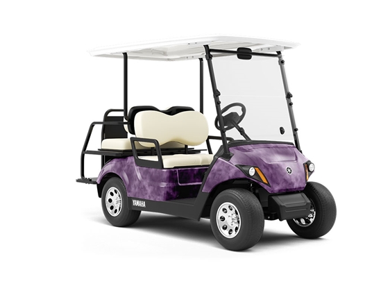 Glam Rock Watercolor Wrapped Golf Cart