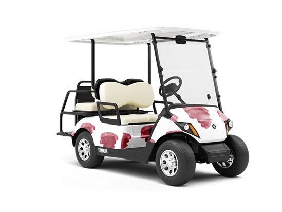 Bleeding Gums Watercolor Wrapped Golf Cart