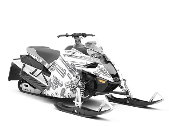 Bang Up Weapon Custom Wrapped Snowmobile