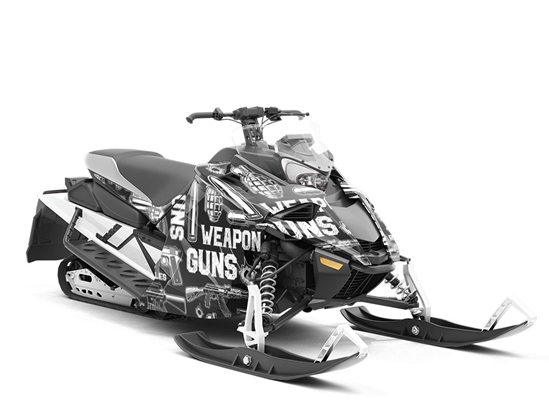 Black Arsenal Weapon Custom Wrapped Snowmobile