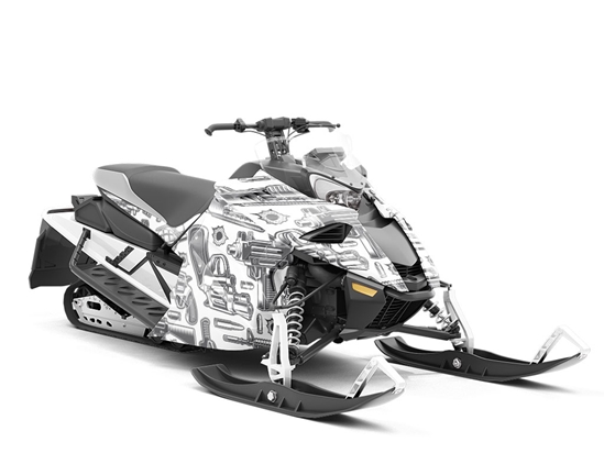 The Calvary Weapon Custom Wrapped Snowmobile